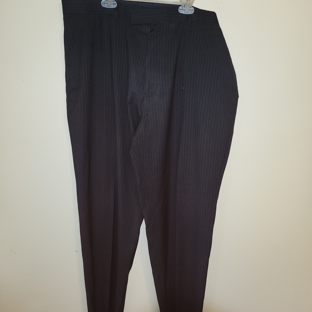 Perry Ellis Charcoal Pinstripe Dress Pants 38